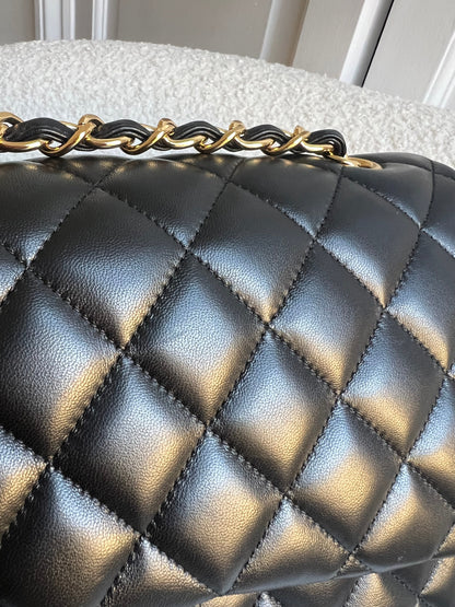 Chanel Jumbo Classic Flap in Black Lambskin Gold Hardware (RRP £9,830)