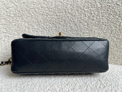 Chanel Mini Rectangular Classic Flap in Black Lambskin (RRP £4,390)