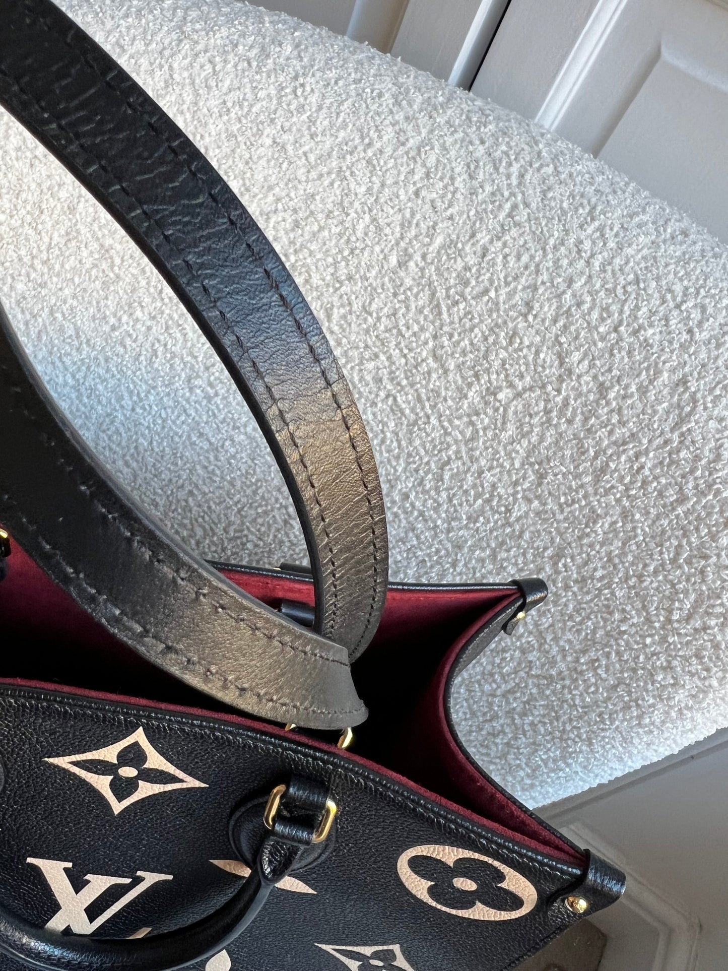 Louis Vuitton On the Go MM Bicolour Empreinte (RRP £2,660)