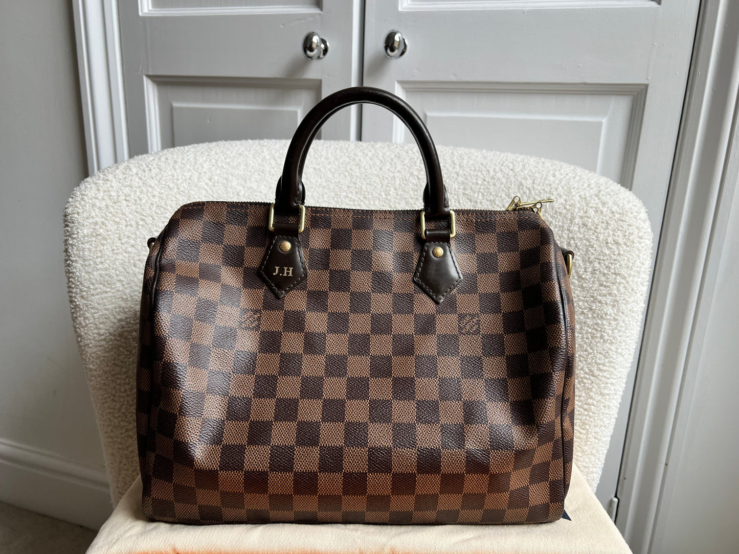 Louis Vuitton Speedy Bandouliere 30 Damier Ebene (RRP £1490)