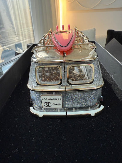 Very Rare Chanel 24C Pink Mini Bus Van Hollywood Minaudiere Mini Bag Handbag Collectible
