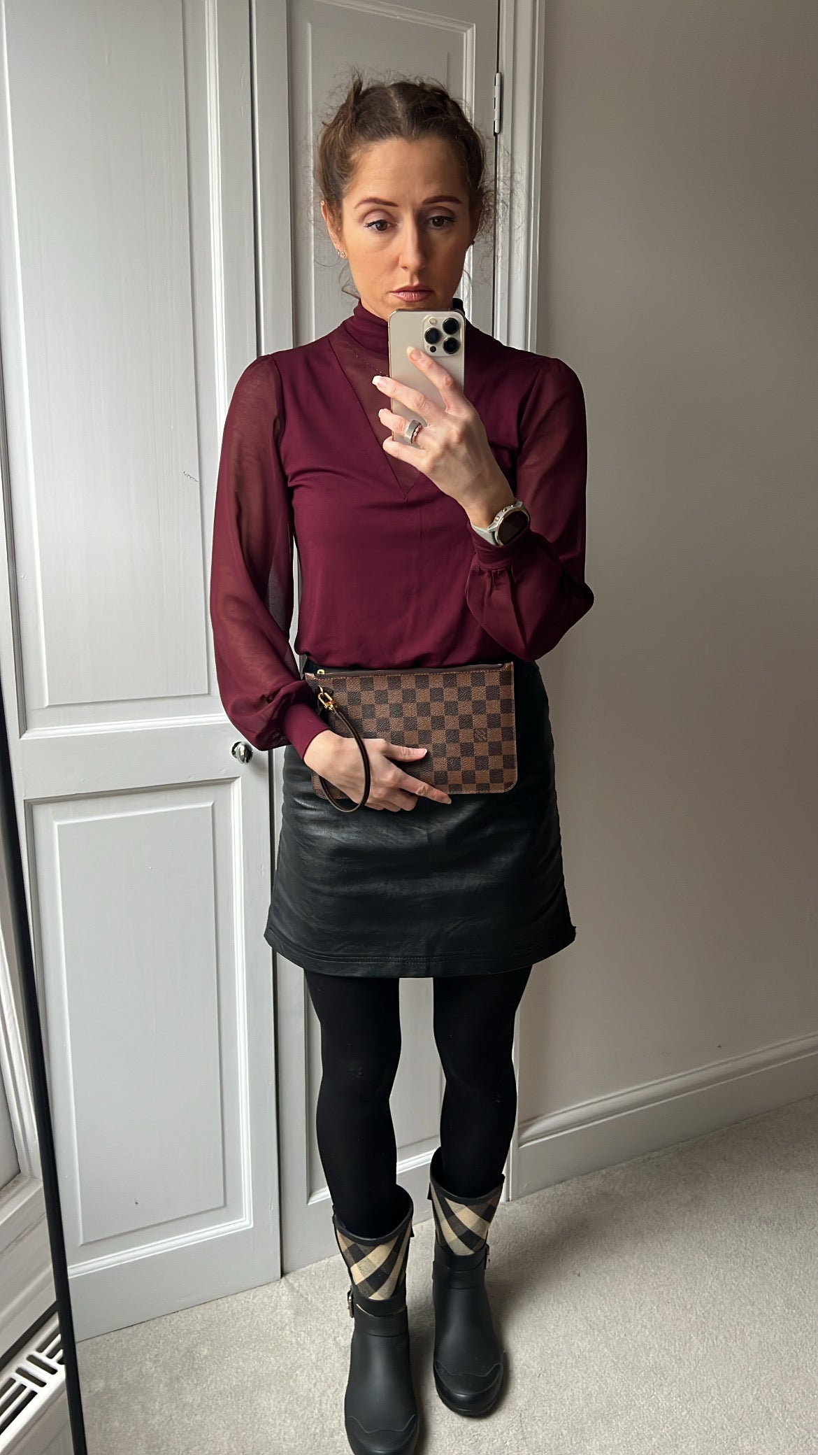 Louis Vuitton Pouch (from Neverfull) in Damier Ebene