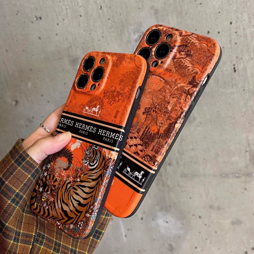 Hermes Design iPhone Case For 11 12 13 14 Pro Max Plus