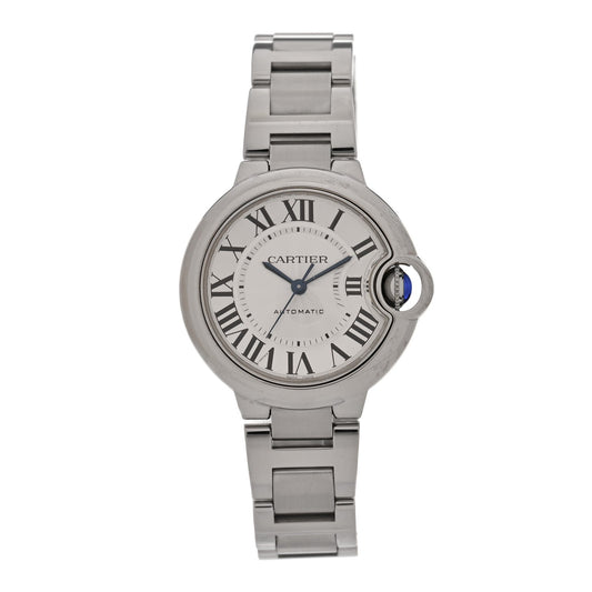 Stainless Steel 33mm Ballon Bleu De Cartier Automatic Watch