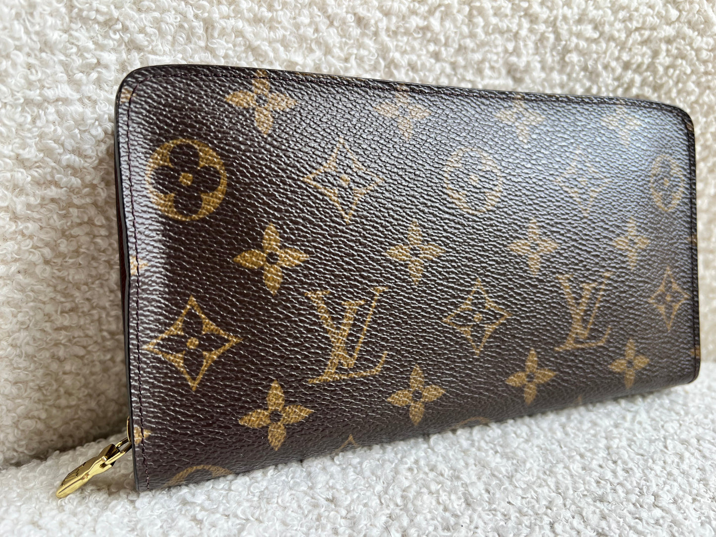 Louis Vuitton Porte Monnaie Zip Around Long Wallet in Monogram