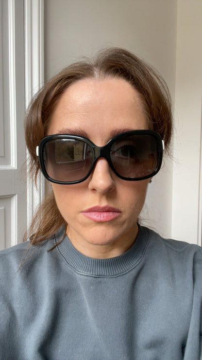 Chanel Black Bow Sunglasses