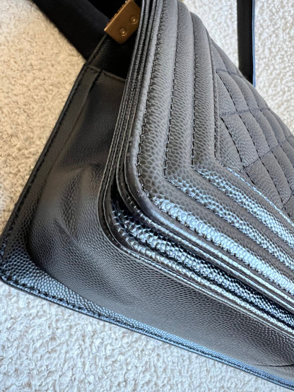 Chanel Black Caviar Medium Boy Bag (RRP £5800)