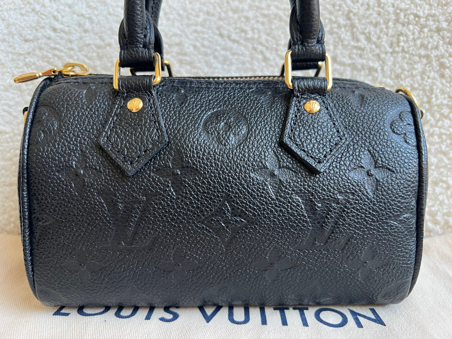 Louis Vuitton Speedy Nano Black Empreinte (RRP £1540)