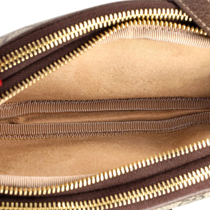 Ophidia Triple Zip Crossbody Bag GG Coated Canvas Mini