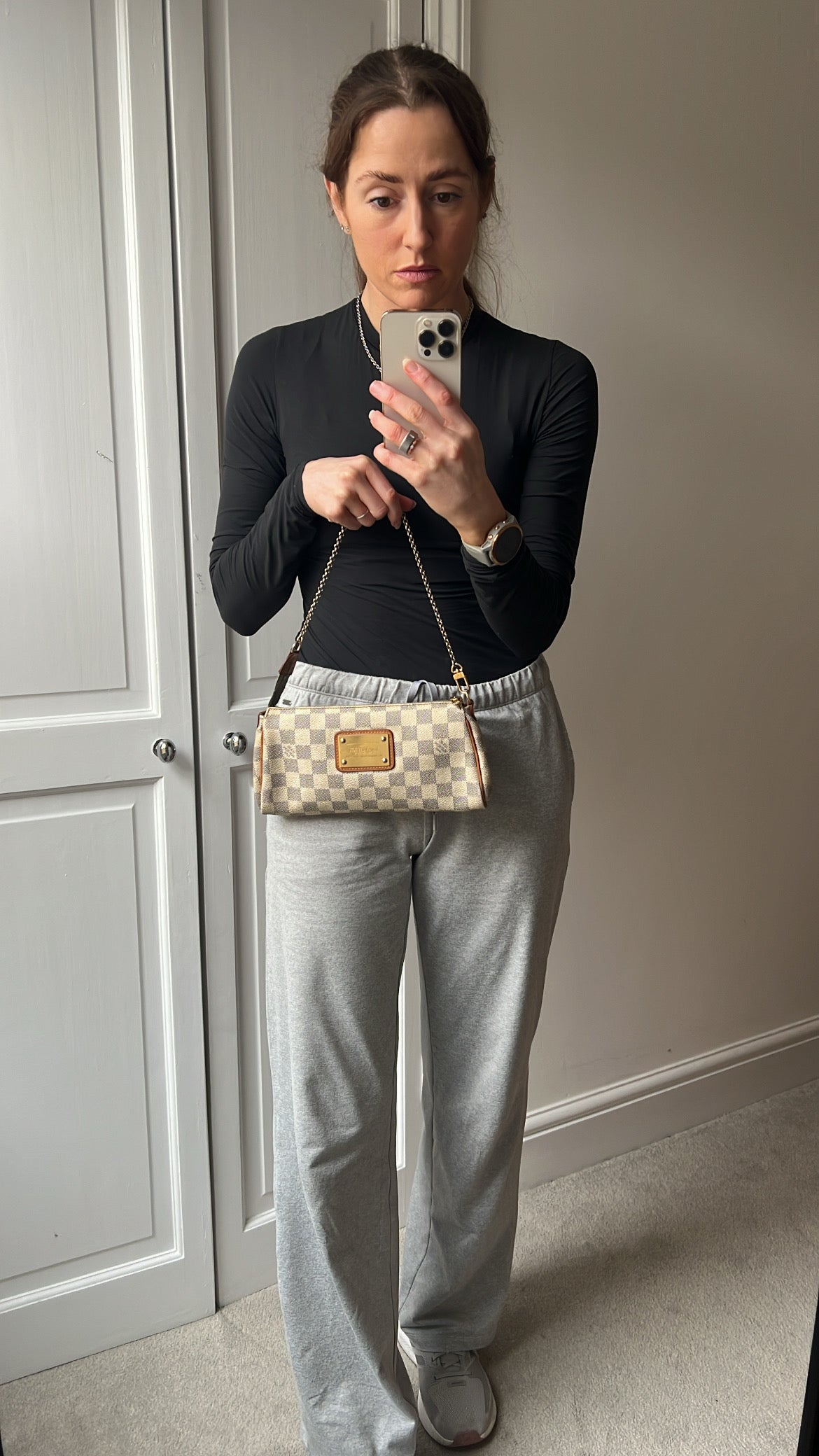 Louis Vuitton Eva Clutch Damier Azur