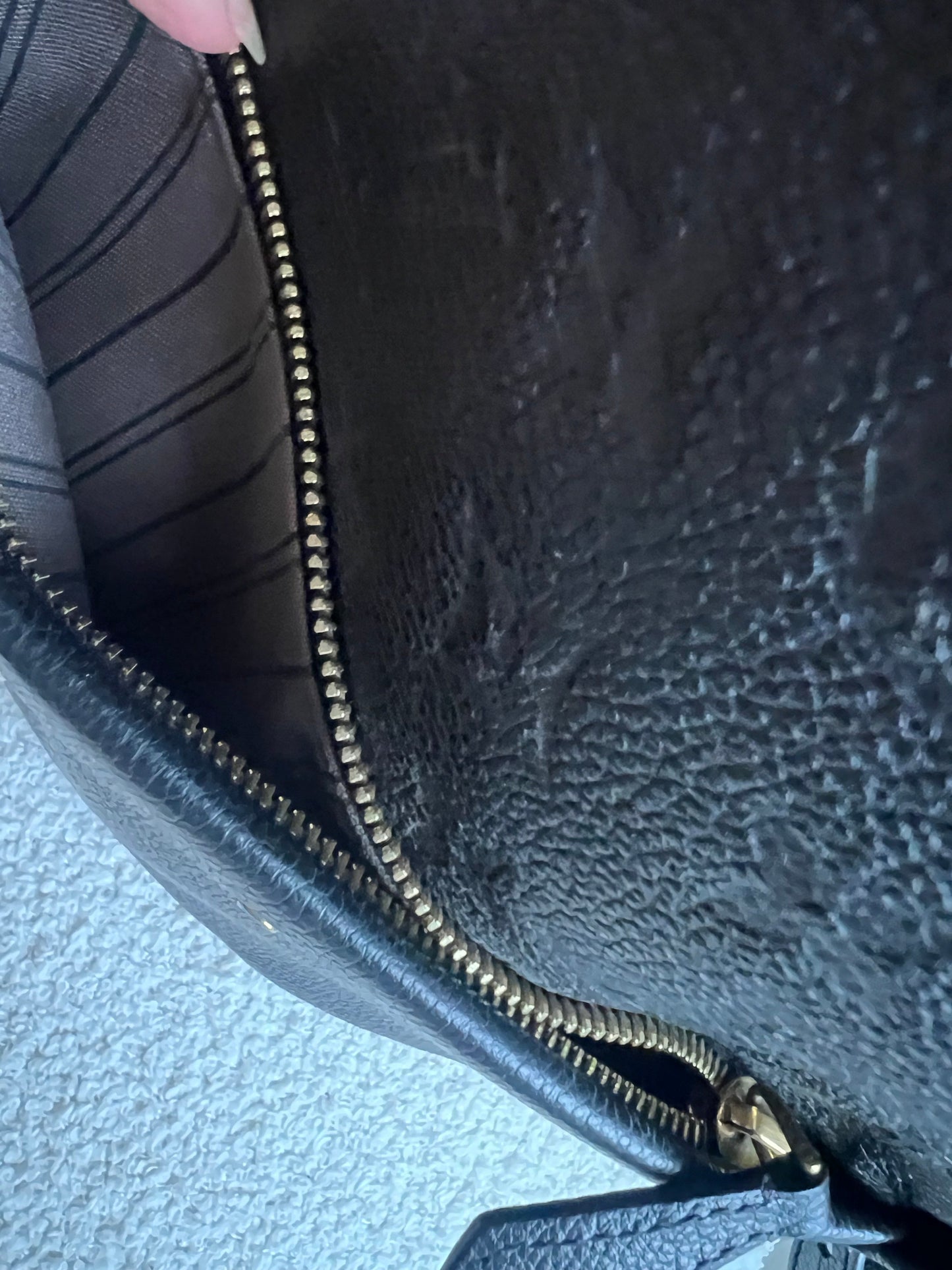 Louis Vuitton Sarbonne Backpack Black Empreinte