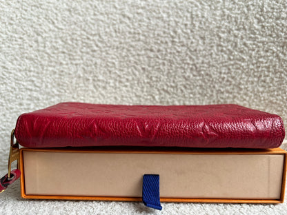 Louis Vuitton Zippy Wallet in Red Empreinte (RRP £740)