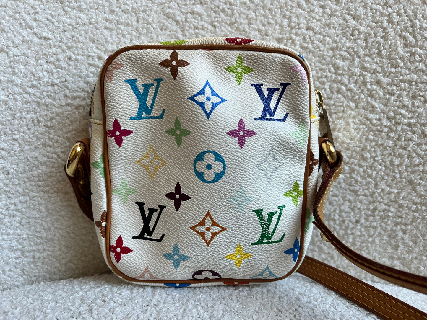 Louis Vuitton Rift Bag White Multicolore Takashi