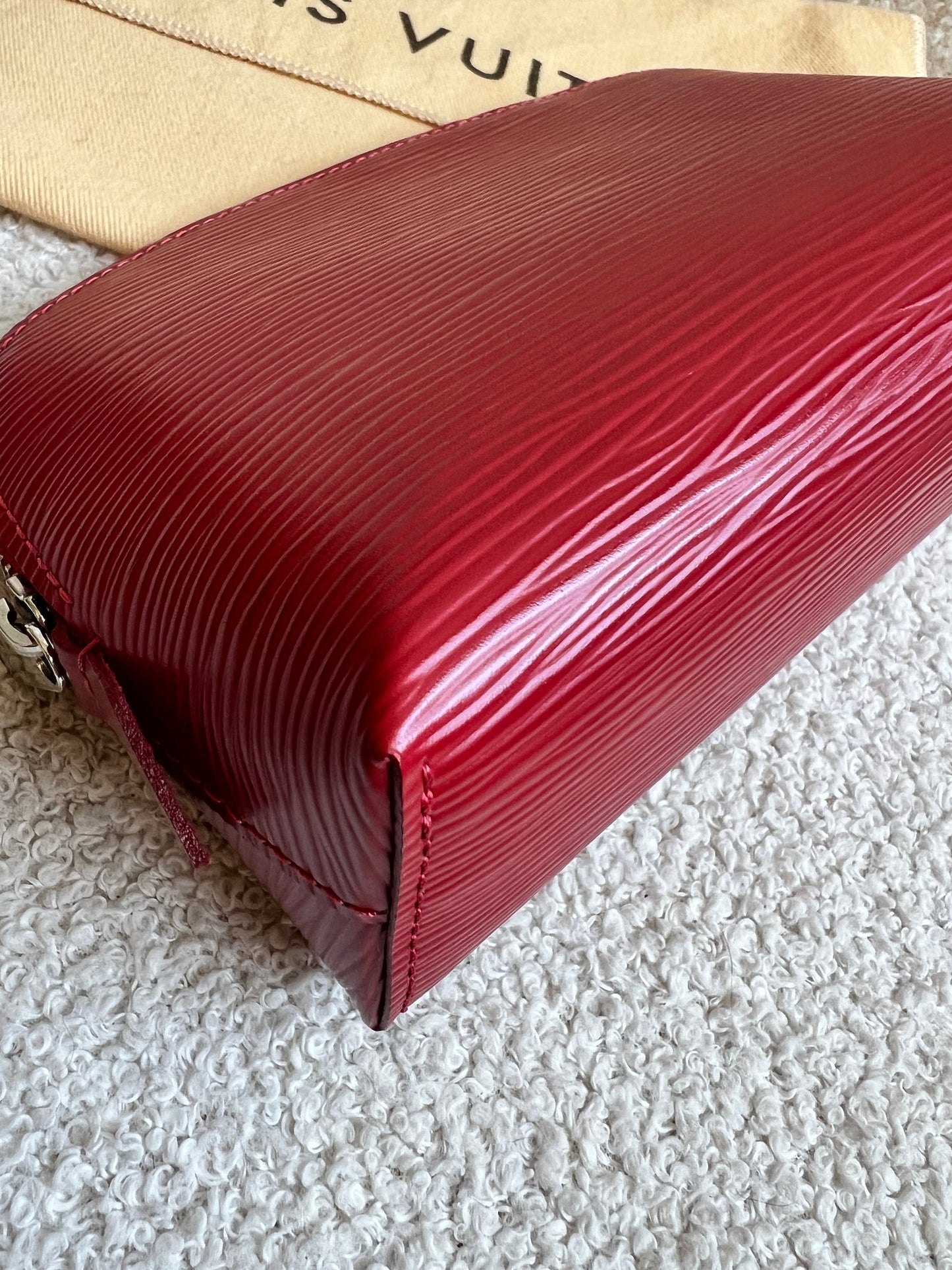 Louis Vuitton Cosmetic Pouch PM Red Epi