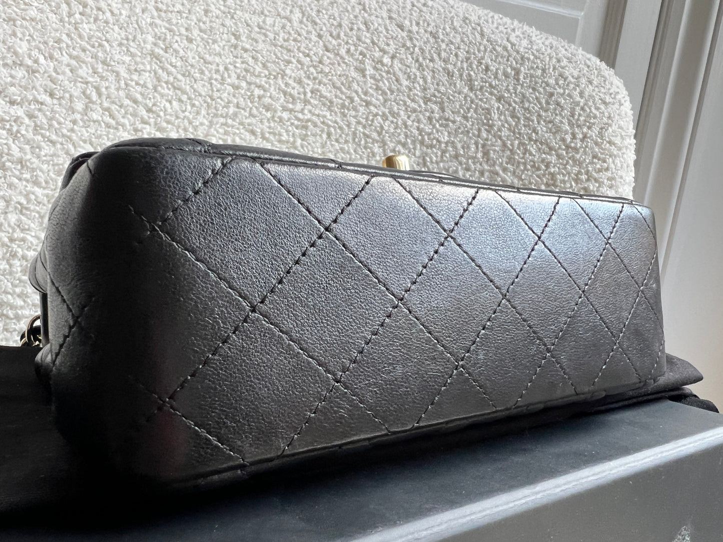 Chanel Mini Rectangular Classic Flap in Black Lambskin (RRP £4,390)