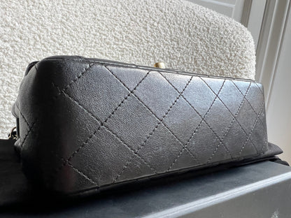Chanel Mini Rectangular Classic Flap in Black Lambskin (RRP £4,390)