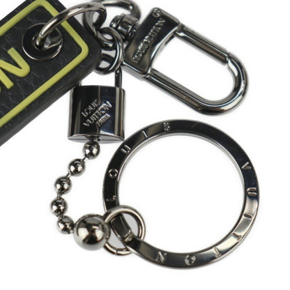 Louis Vuitton  yellow Leather Keyring
