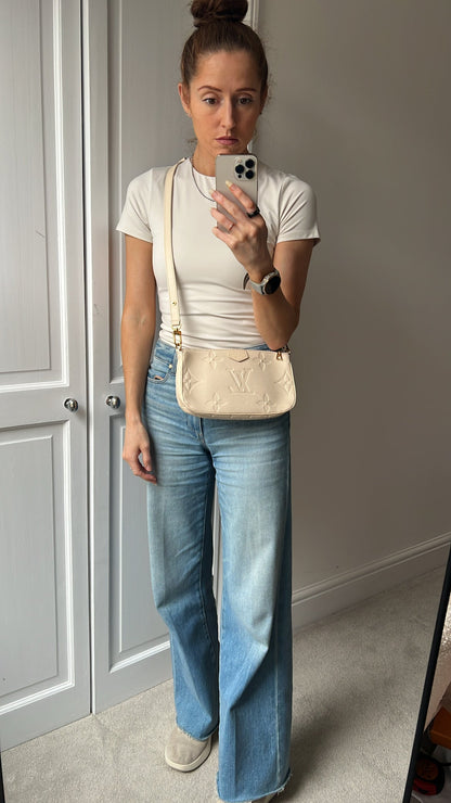 Louis Vuitton Multi Pochette Accessoires Creme Empreinte (RRP £2140)