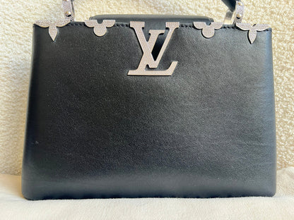 Louis Vuitton Capucines BB in Black with Crystal Flowers (RRP £5350)