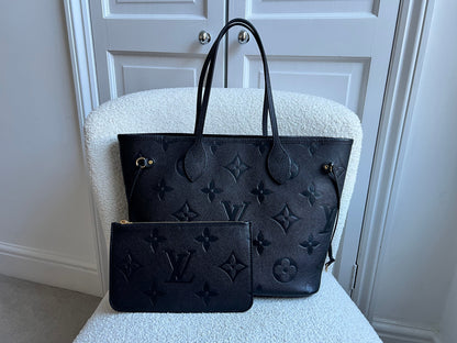 Louis Vuitton Neverfull MM Black Empreinte (RRP £1,970)