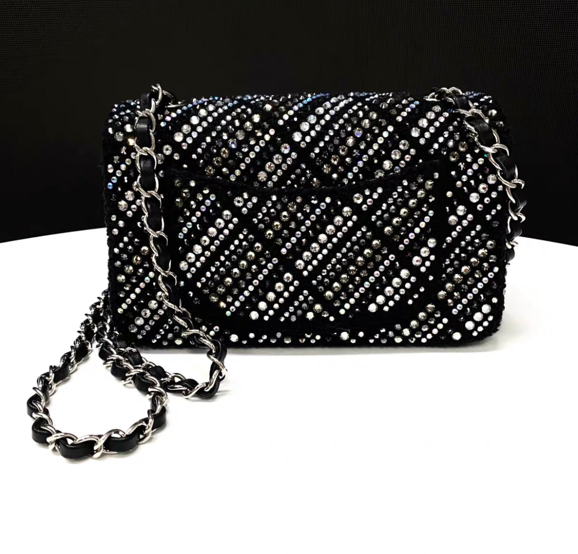 Chanel Chanel 22 Tweed Black Shoulder Bag
