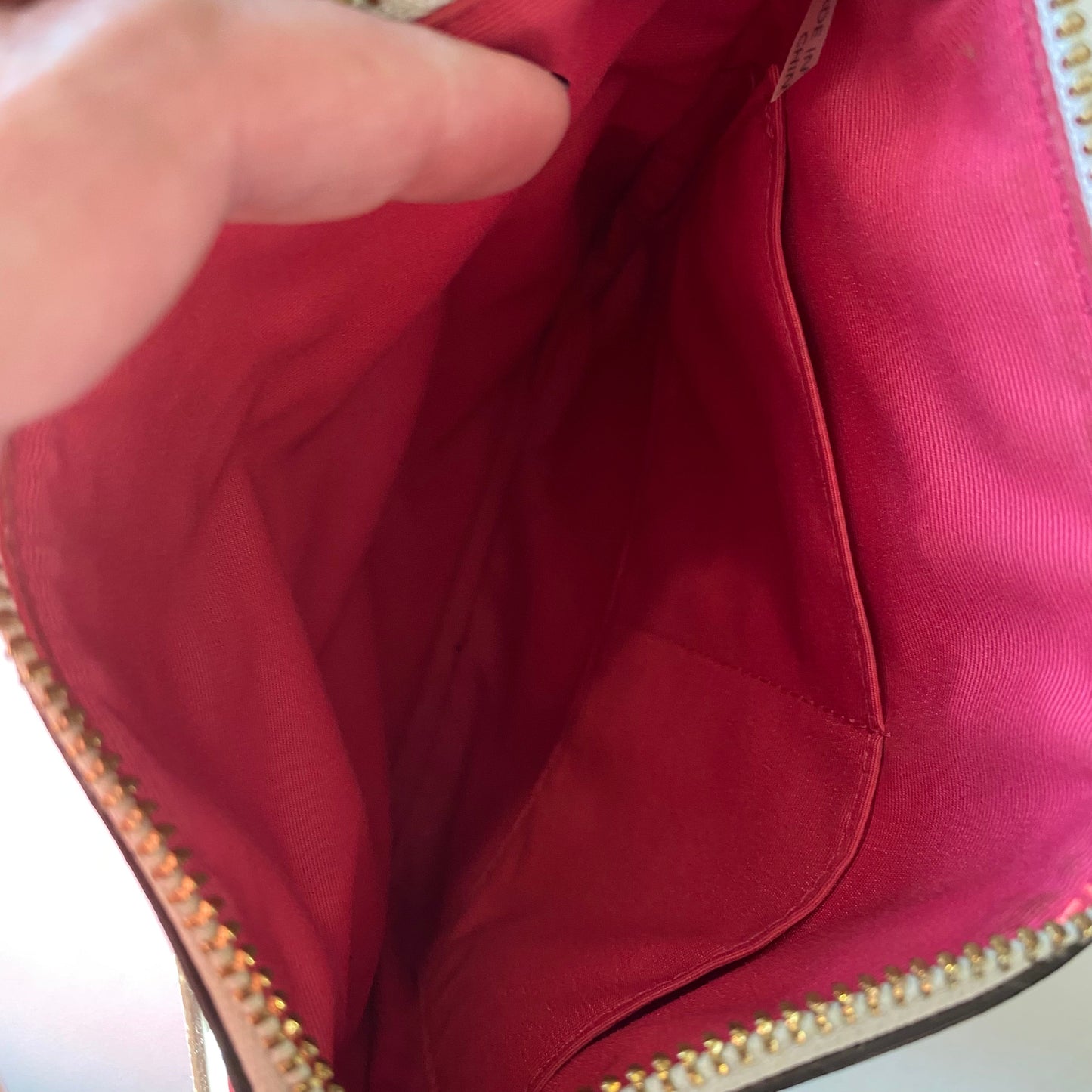COACH Saffiano Ombre Gingham Crossbody