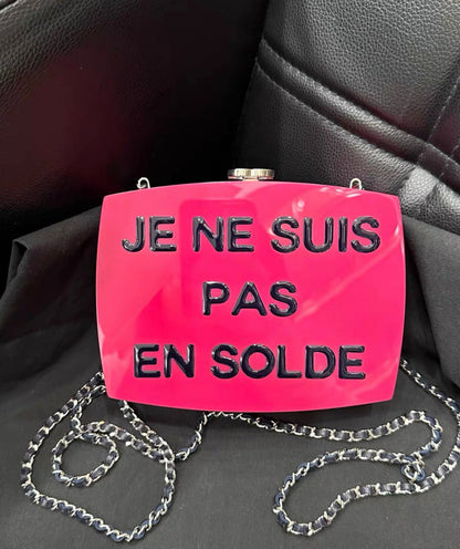 Chanel Ss 2015 Je Ne Suis Pas En E Minaudiere Clutch