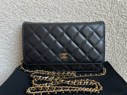 Chanel Black Caviar Wallet on Chain (RRP £2,930)