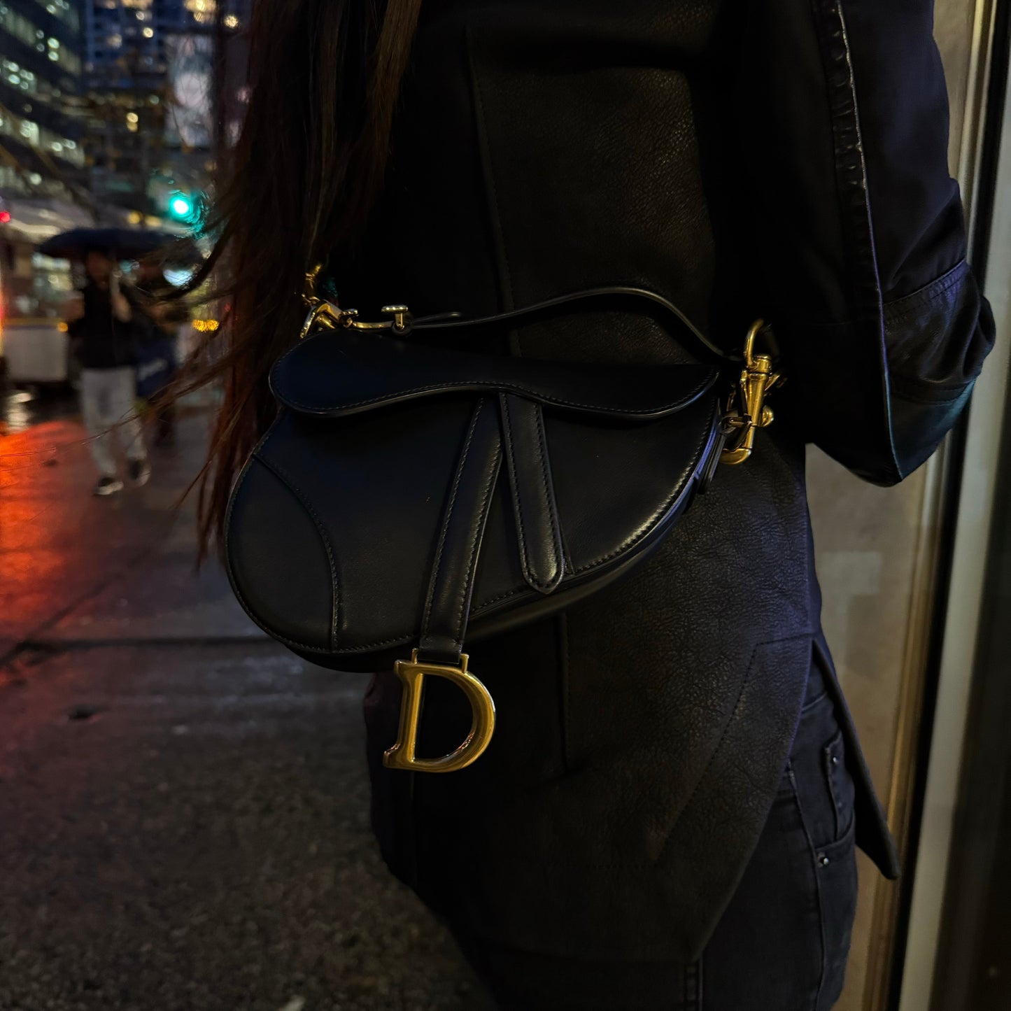 Christian Dior Goat Leather Mini Saddle Bag Tws