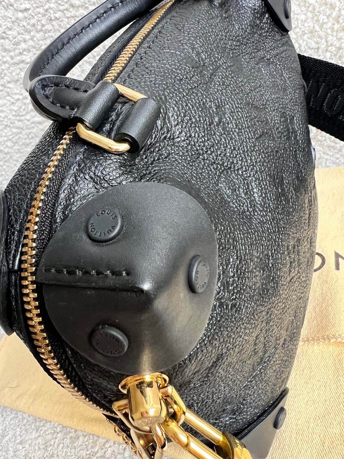 Louis Vuitton Black Empreinte Petite Malle Souple Bag (RRP £2420)