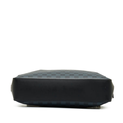 Blue Louis Vuitton Damier Cobalt Greenwich Messenger Crossbody Bag