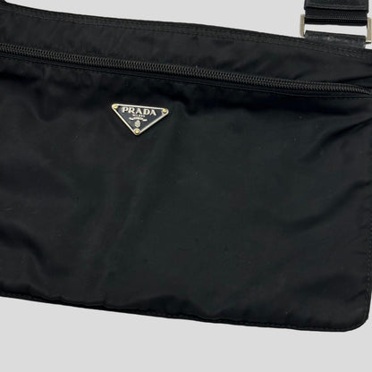 Prada Milano 00’s Nylon Rectangle Crossbody Bag