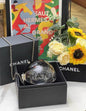 Chanel Leather Silver Shoulder Bag Leather
