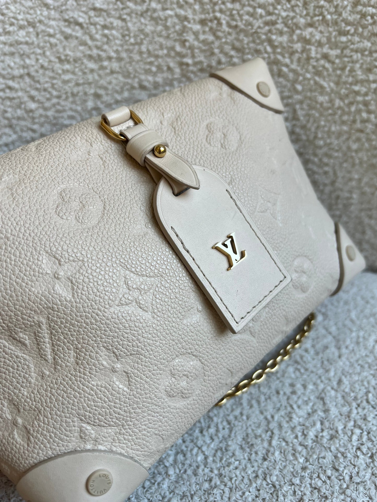 Louis Vuitton Cream Empreinte Petite Malle Souple Bag (RRP £2420)