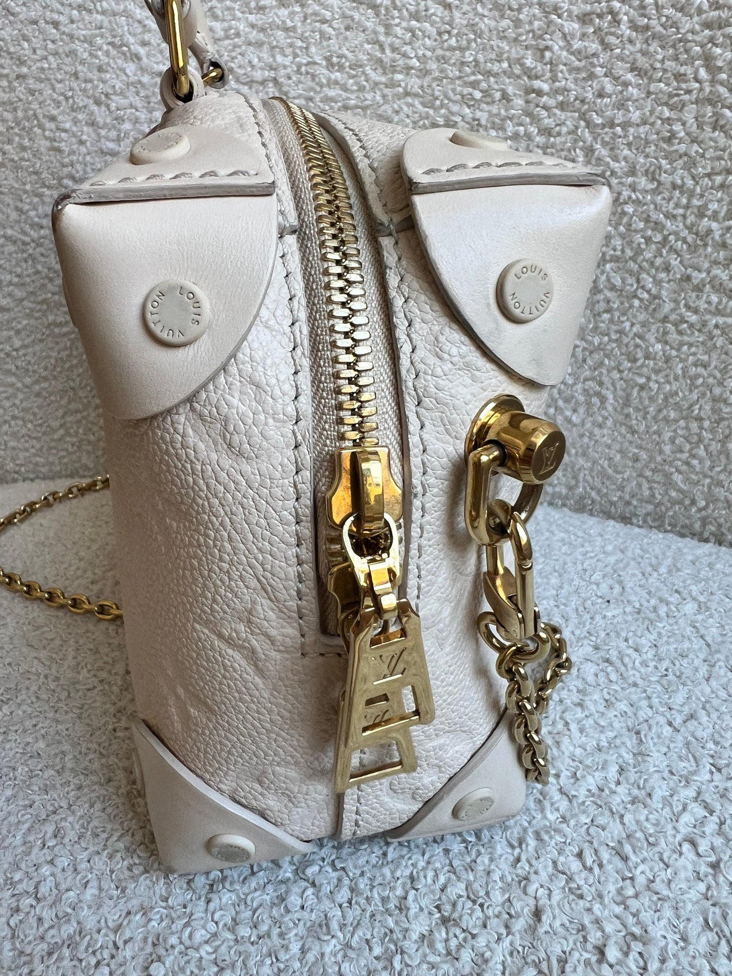 Louis Vuitton Cream Empreinte Petite Malle Souple Bag (RRP £2420)