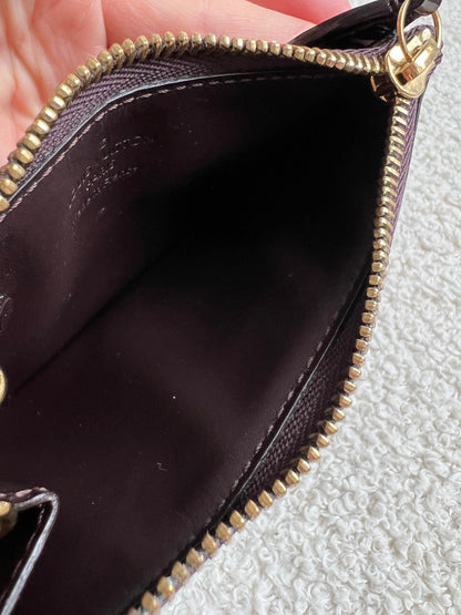 Louis Vuitton Amarante Vernis Key Pouch