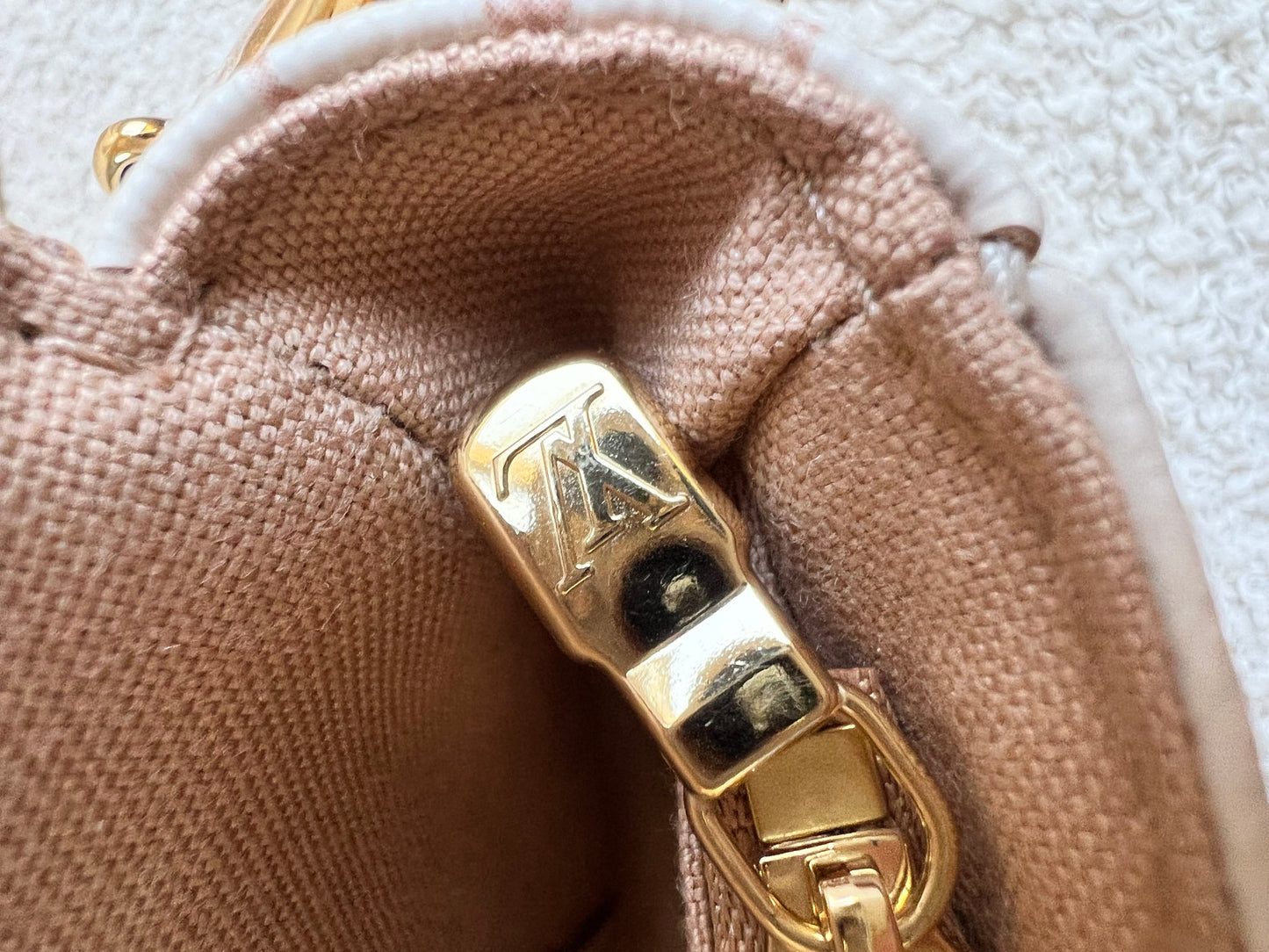 Louis Vuitton Ivy Wallet on Chain Bag Bicolour Monogram Dune Canvas (RRP £1400)