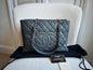 Chanel Grey Caviar Grand Shopper Tote (GST) Silver Hardware