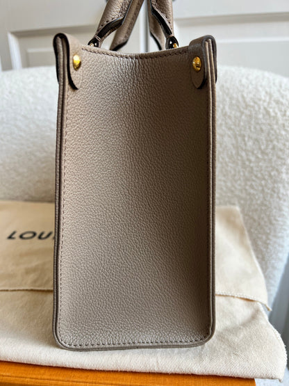 Louis Vuitton On the Go Bicolour PM Empreinte (RRP £2,520)