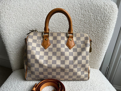 Louis Vuitton Speedy 25 Bandouliere Damier Azur (RRP £1,440)