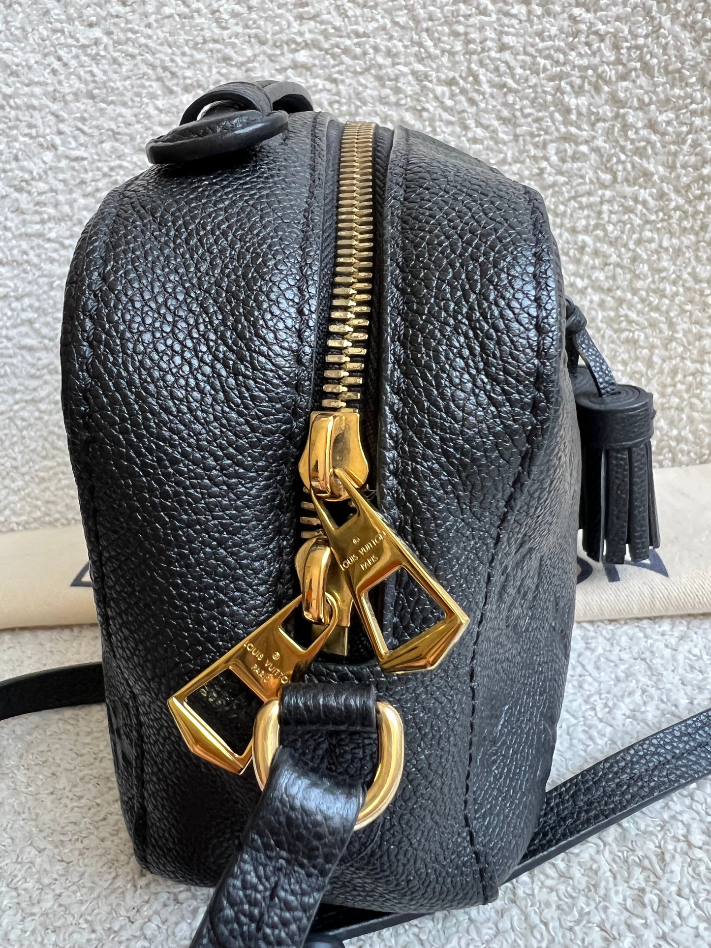 Louis Vuitton Saintonge Black Empreinte