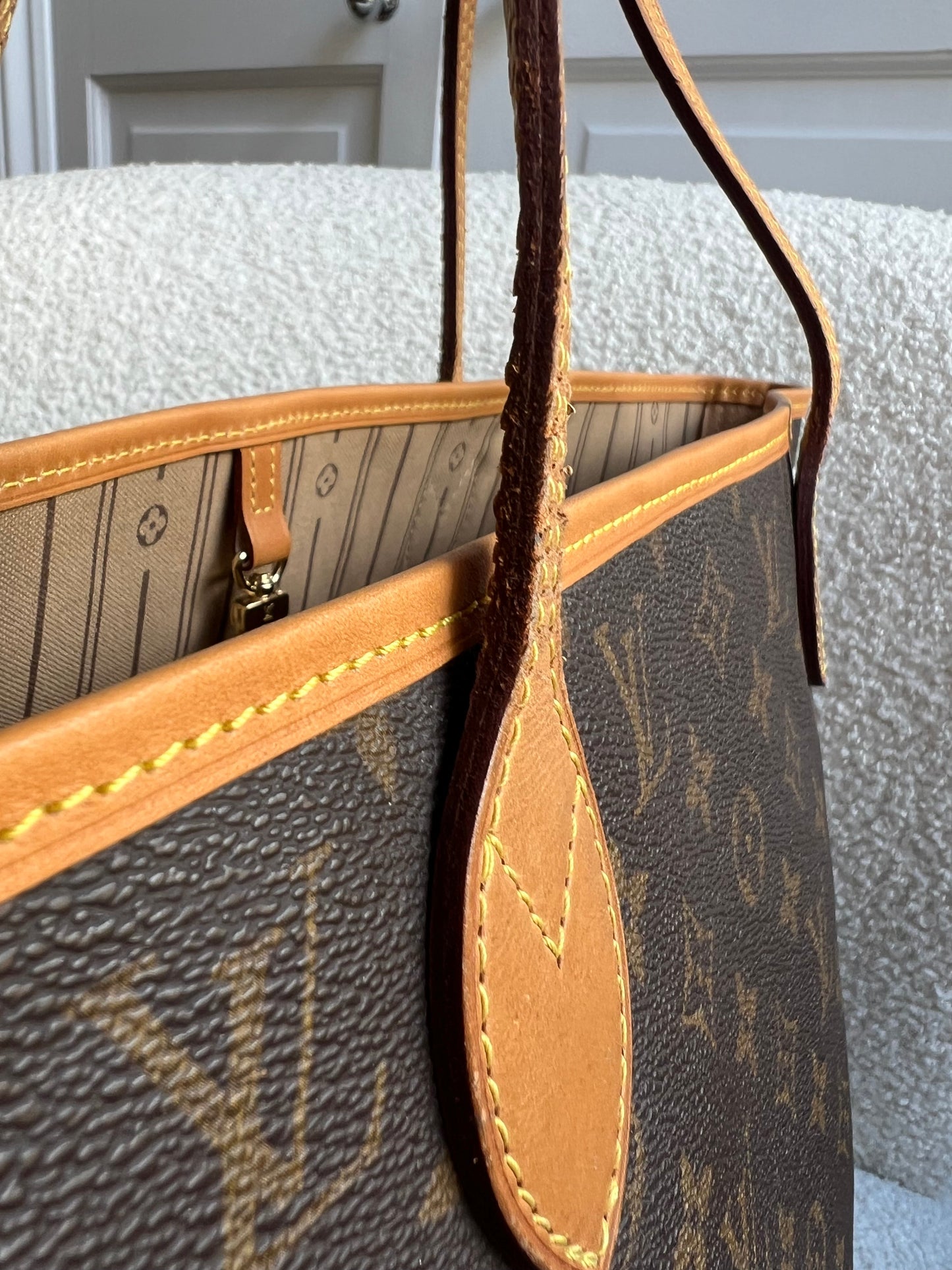Louis Vuitton Neverfull MM Monogram Beige
