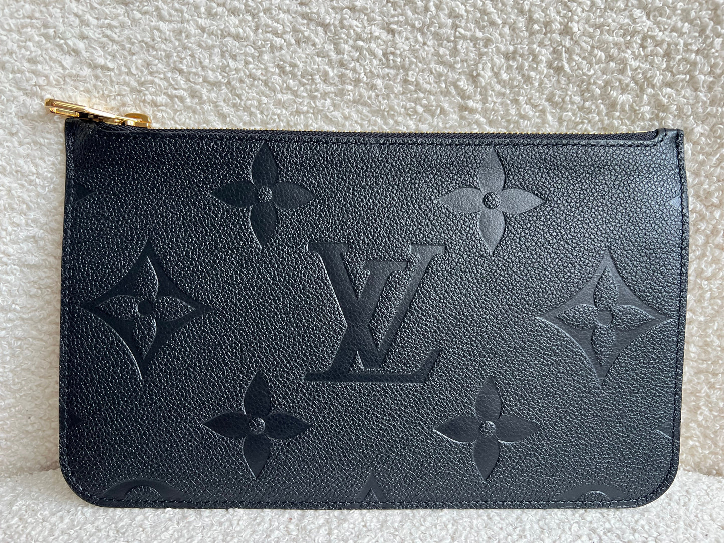 Louis Vuitton Pouch (from Neverfull) Black Empreinte
