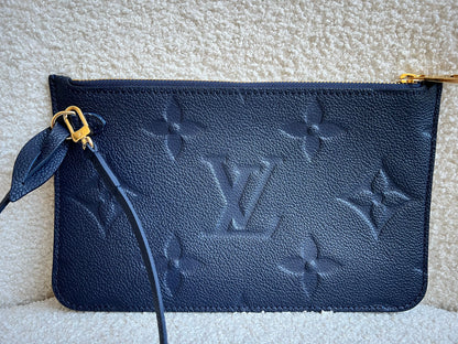 Louis Vuitton Pouch (from Neverfull) Navy Empreinte