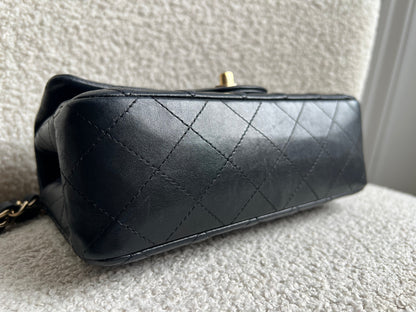 Chanel Mini Rectangular Classic Flap in Black Lambskin (RRP £4,390)