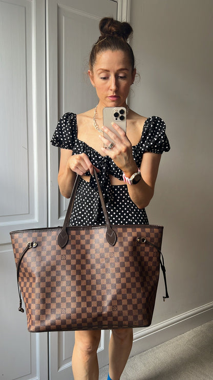Louis Vuitton Neverfull GM Damier Ebene Cherry Interior (RRP £1,500)