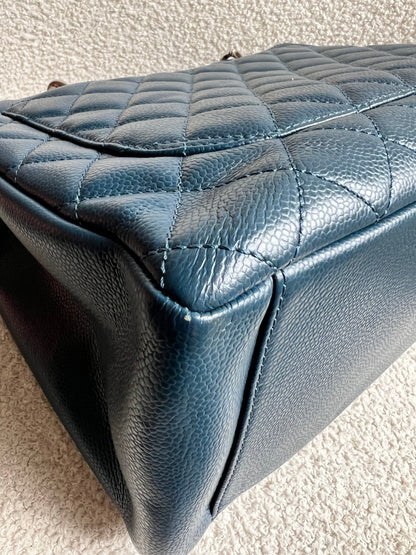 Chanel Dark Blue Blue Caviar Grand Shopper Tote (GST)