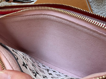 Louis Vuitton Double Zip Pochette Red Giant Monogram Jungle (RRP £1250)