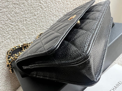 Chanel Black Caviar Wallet on Chain (RRP £2,930)