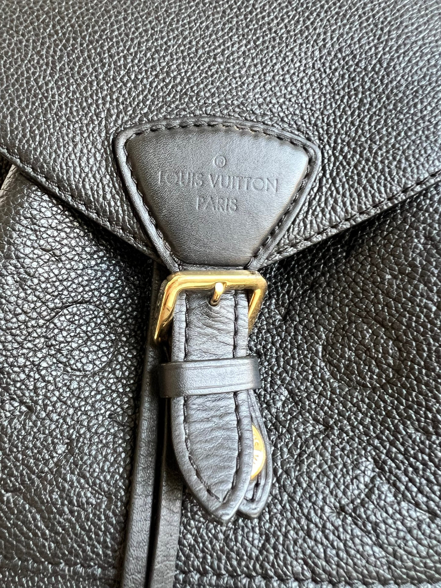 Louis Vuitton Montsouris Backpack Black Empreinte